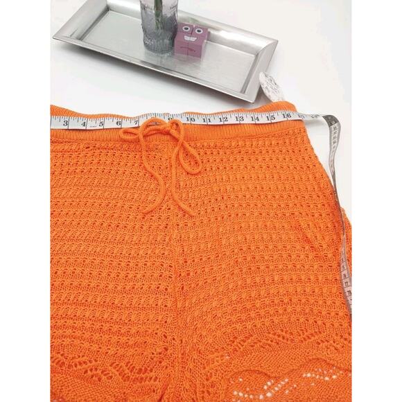 Jolie & Joy Knit Crochet Tank Top and Short Set Swim Cover Stripe Size 1X - Picture 8 of 13